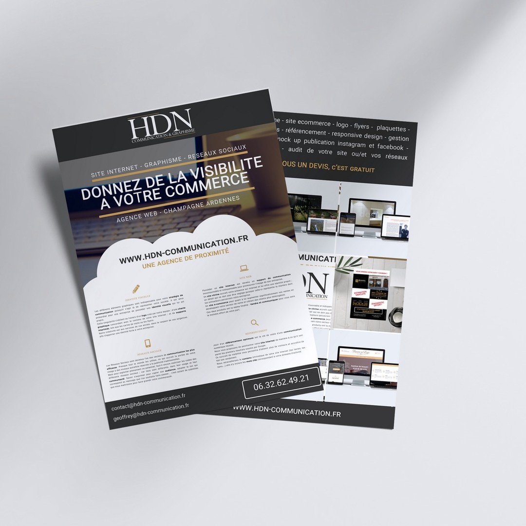 Réalisation de flyers pour HDN
