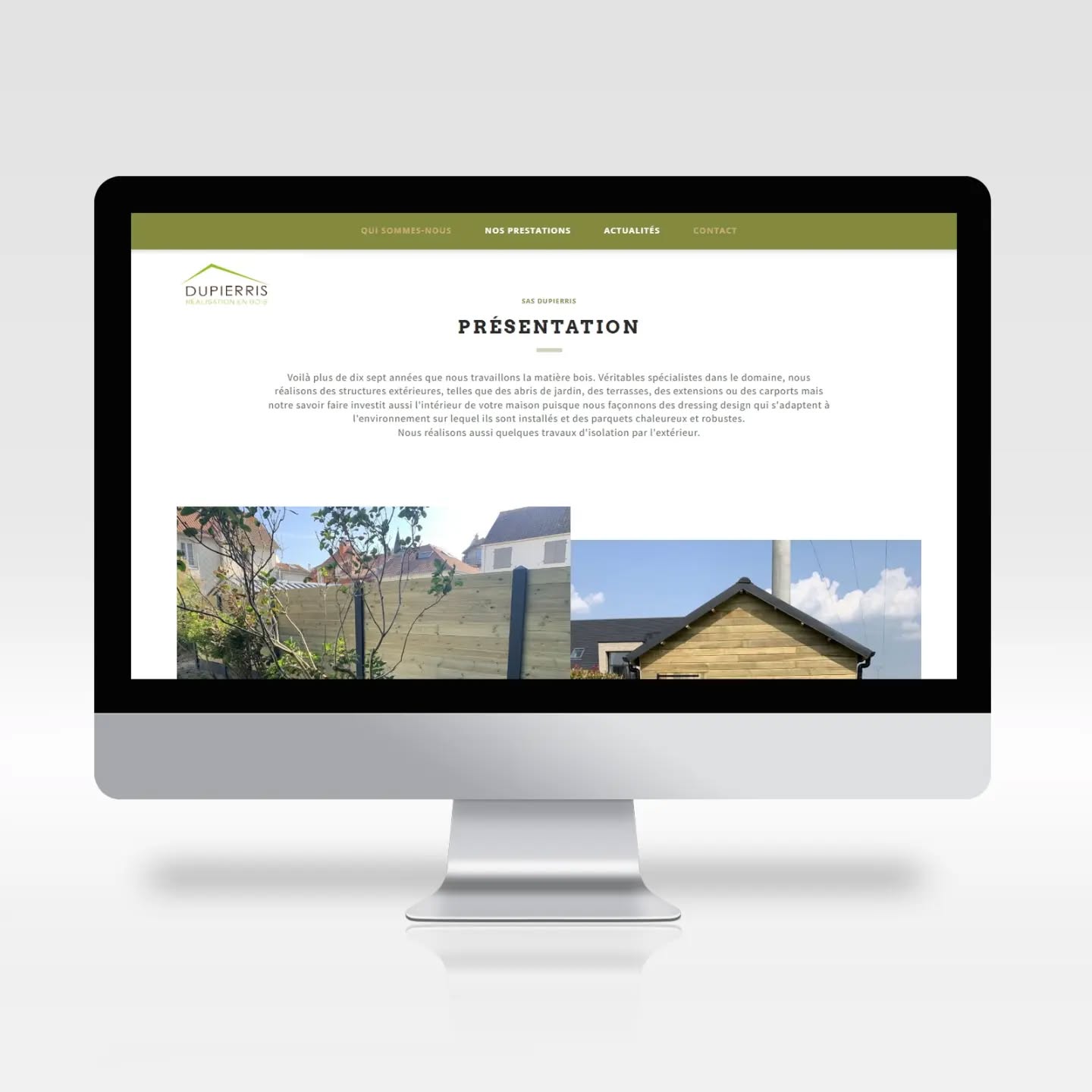 Site internet Entreprise Dupierris