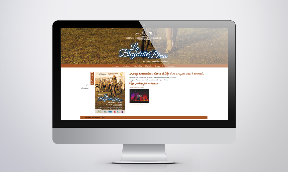 Site internet pour La Cassine