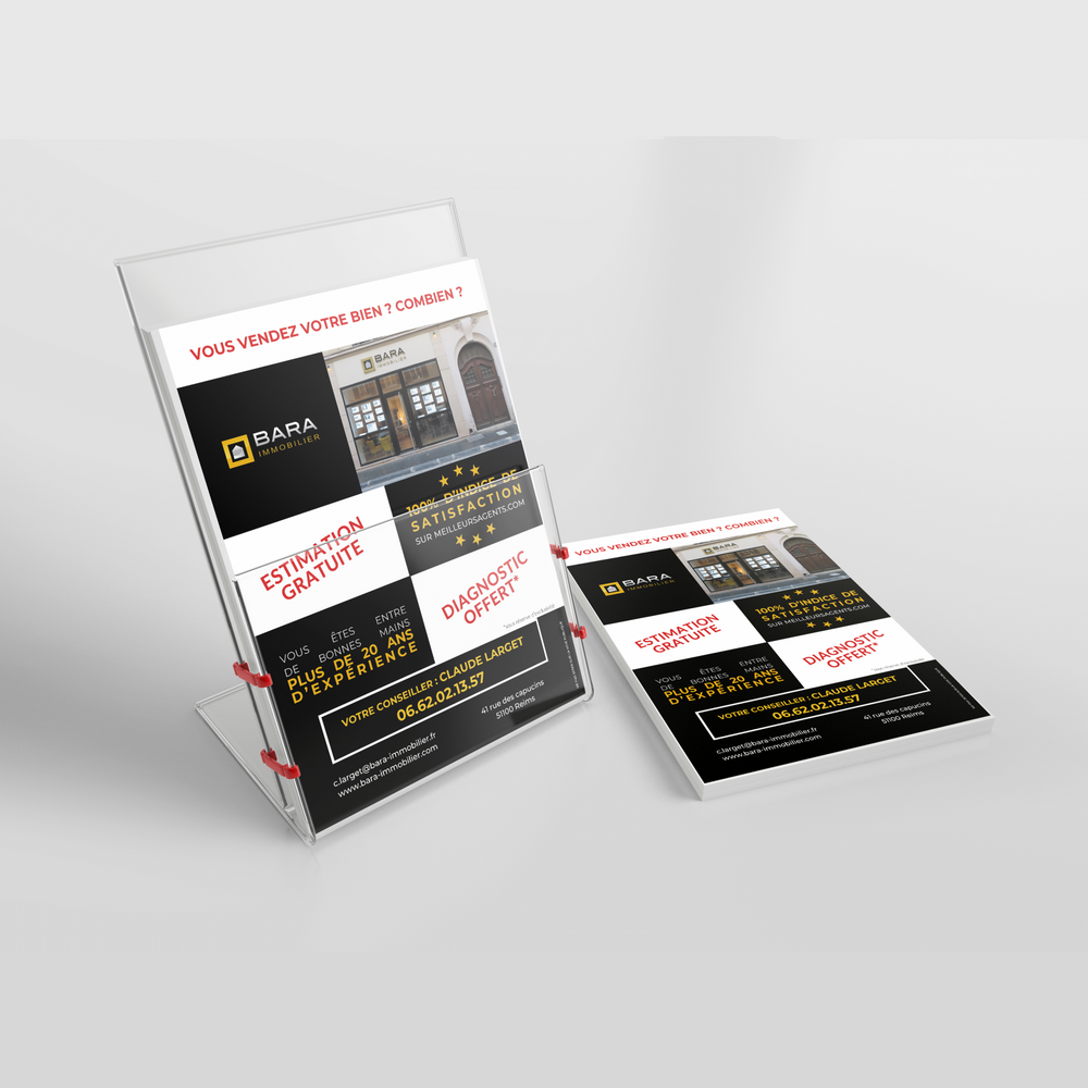 Création de flyers pour une agence immobilière