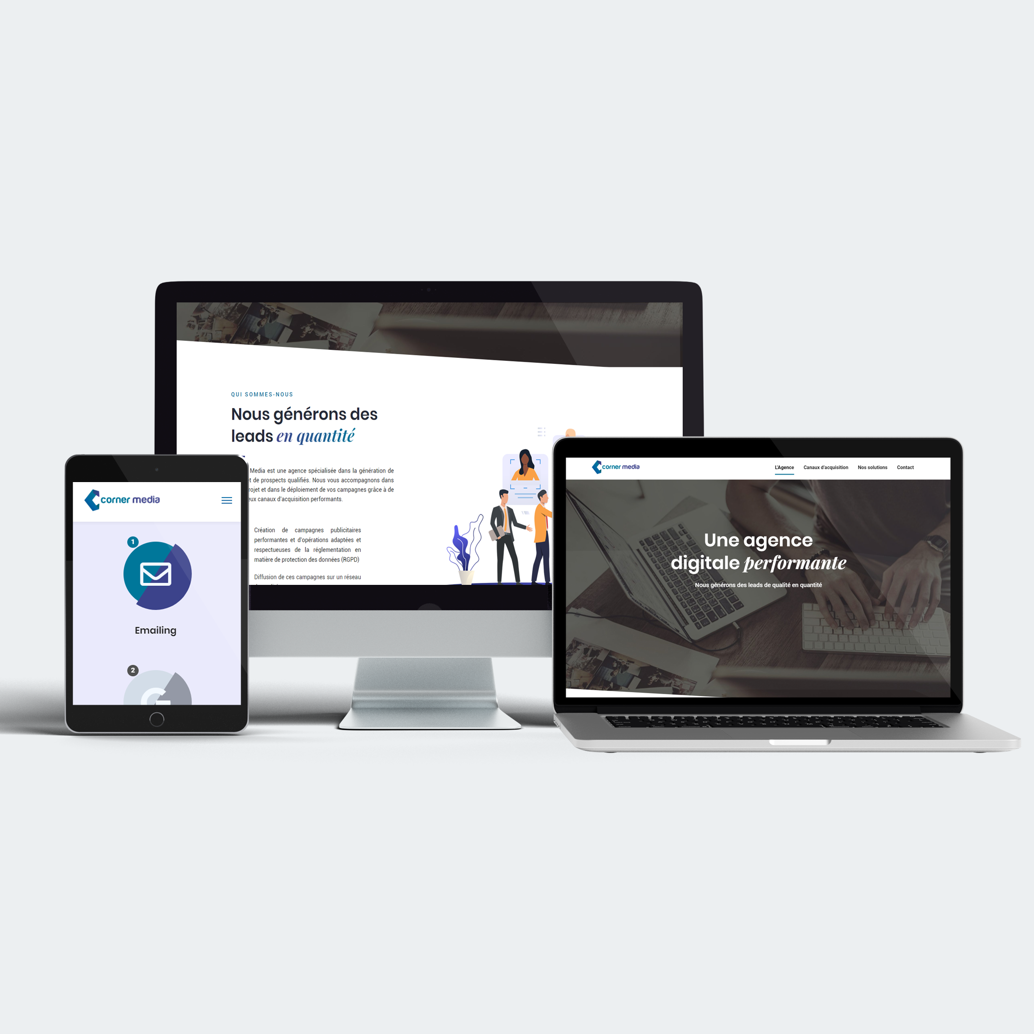 Création du site internet Corner Media