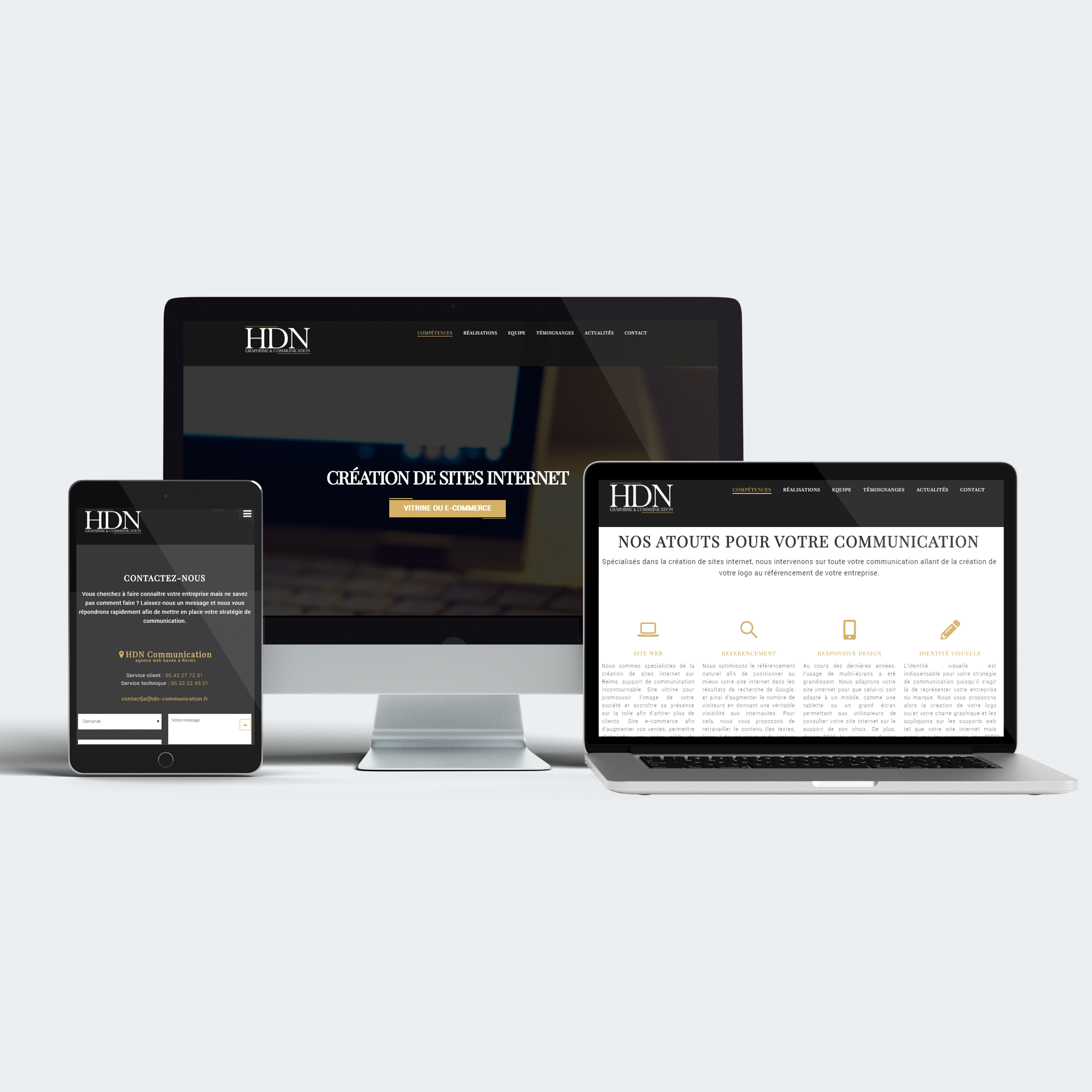 Création du site internet d’HDN Communication