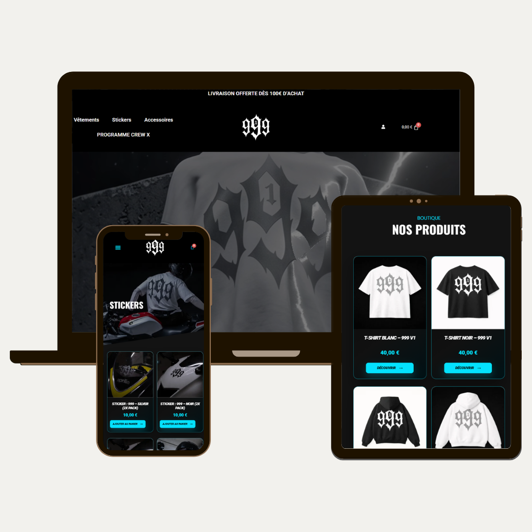Réalisation du site CX999